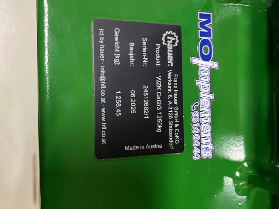 Hauer 1250 kg frontvægt med opbevaring - Traktor tilbehør - Frontvægte - 3