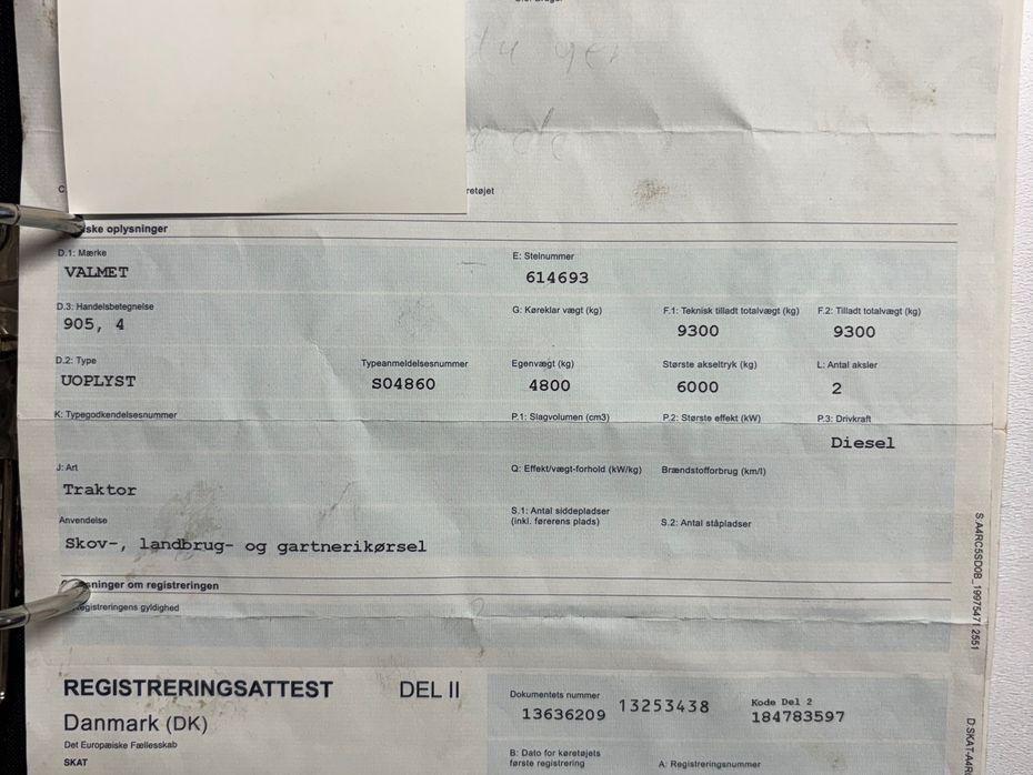 Valmet 905 GLOX - Traktorer - Traktorer 4 wd - 19
