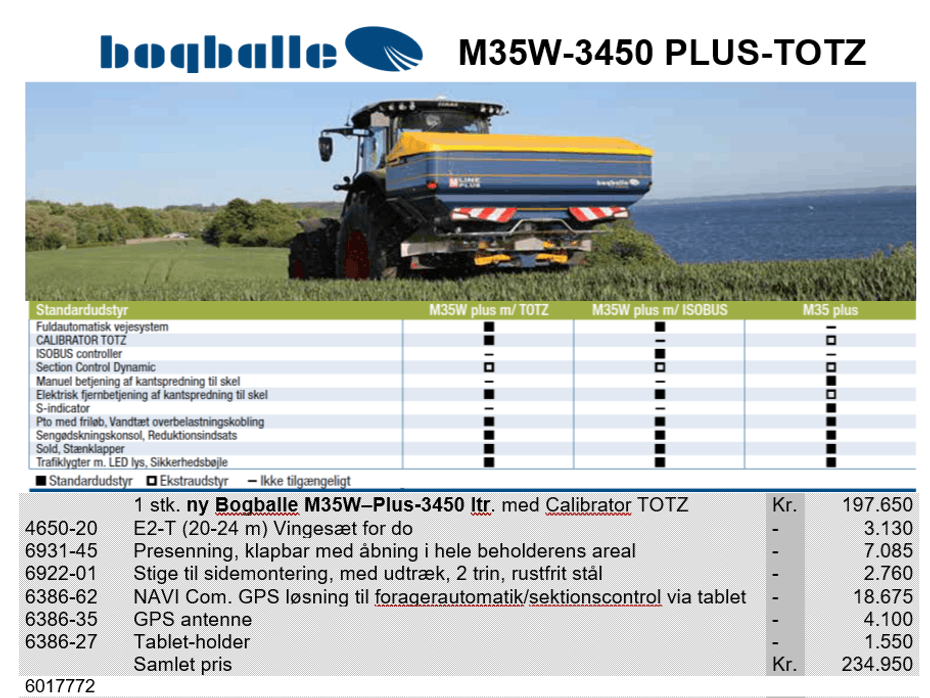 Bogballe M35W-PLUS 3450 - Gødningsmaskiner - Liftophængte gødningsspredere - 4