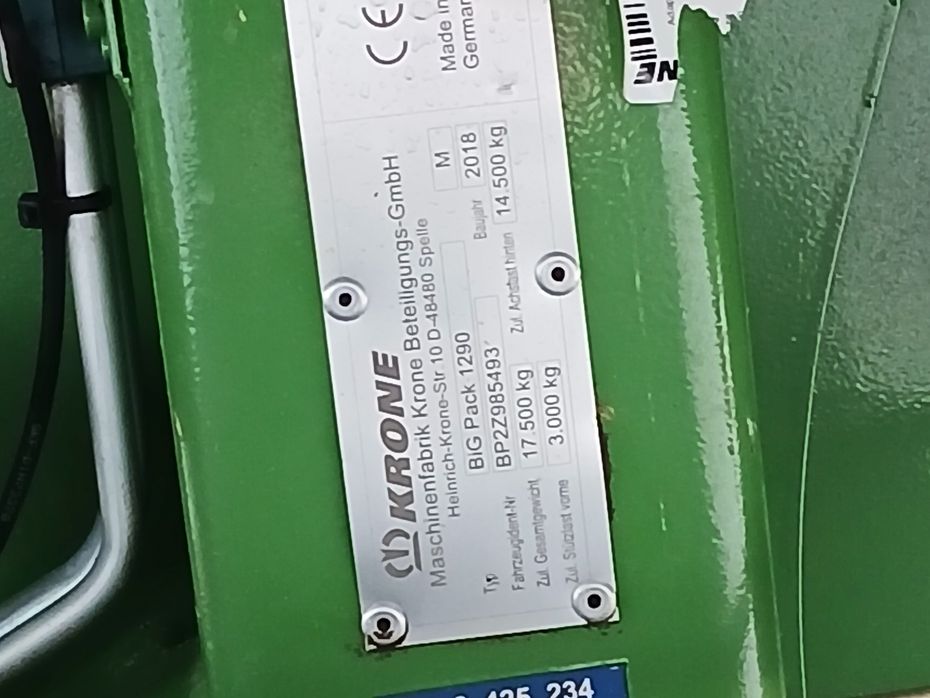 KRONE Big Pack 1290 HDP II XC Inkl. ballevogn - Pressere - Midi bigballe - 10