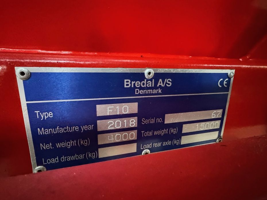 Bredal F 10 Gødningsspreder - Gødningsmaskiner - Bugserede gødningsspreder - 2