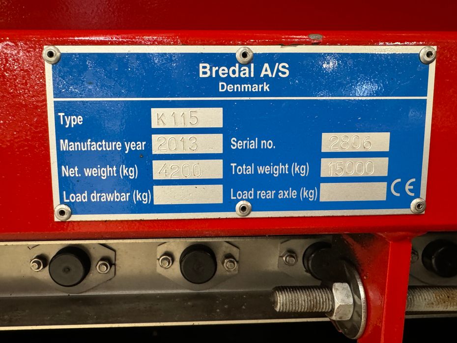 Bredal K115 - Gødningsmaskiner - Kalkspredere - 18