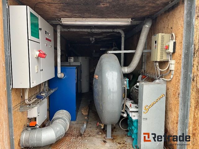 Container 20″ mobil vandrensnings unit Laboratorieudstyr Vandrensning Vacumunit