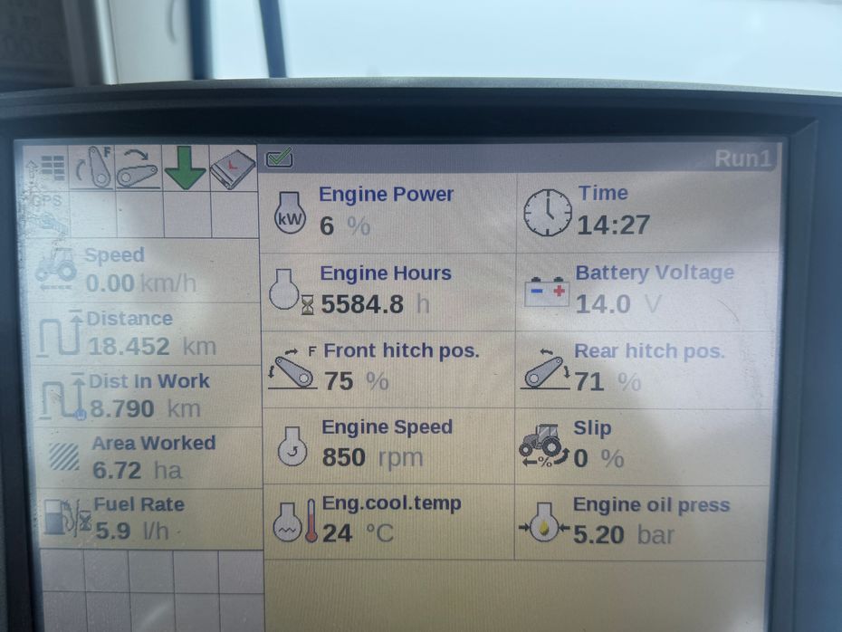 Case IH Optum 270 CVX Cvx, gps og hjulvægte - Traktorer - Traktorer 4 wd - 9