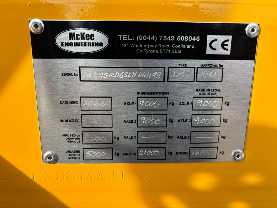 McKee 16T entrepenørvogn med nedfoldbare sider - Vogne - 19