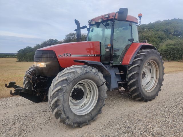 Case IH MX 170 med affjedret foraksel og original frontlift