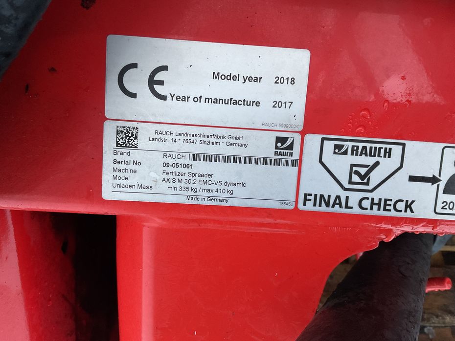 Rauch Axis M 30.2 EMC - Gødningsmaskiner - Liftophængte gødningsspredere - 2