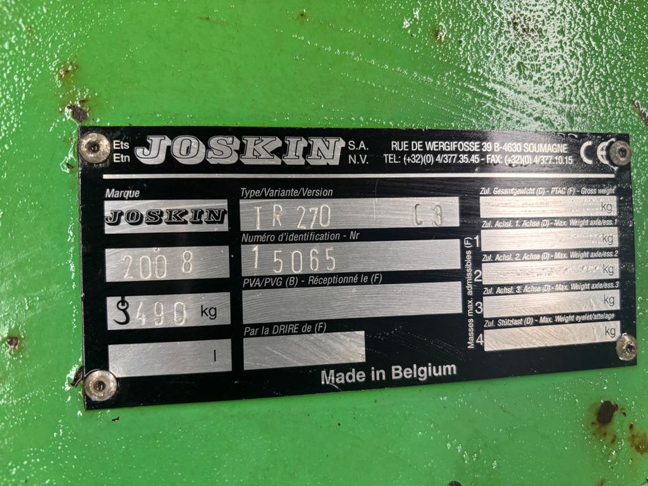 Joskin TR270/C3 - Græsmaskiner - Brakslåmaskiner - 6