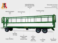 Pronar T028ML Med hydr.sider - Vogne - Ballevogne - 4