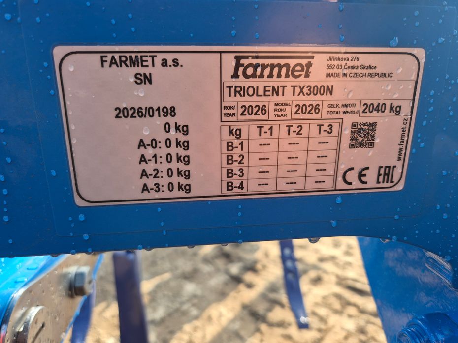Farmet Triolent TX 300 N dybdeharve med alt i udstyr - Harver - Stubharver - 11