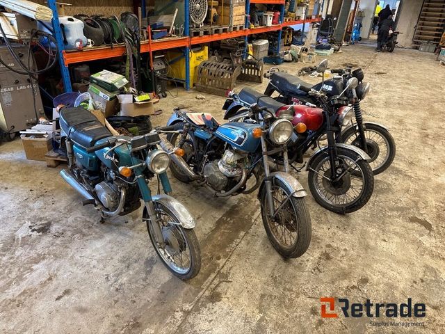 Honda, MZ og Yamaha 4 stk. MC’er