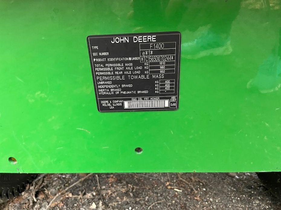 John Deere 1565 - Rotorklippere - Selvkørende rotorklippere - 3