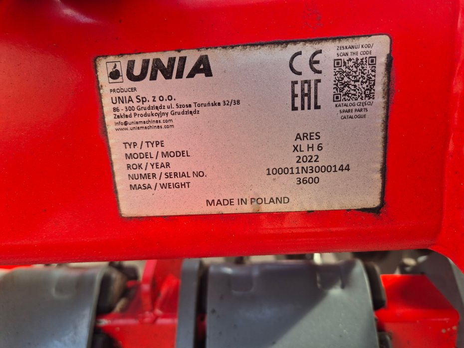 Unia Ares XL H 6 med APV PS 200 frøkasse. Meget velholdt! - Harver - Tallerkenharver - 16