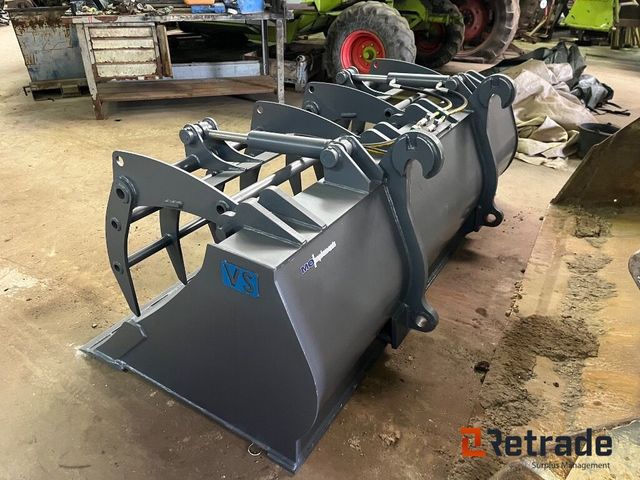 Skovl med overfaldklo Dobbelt overfaldklo