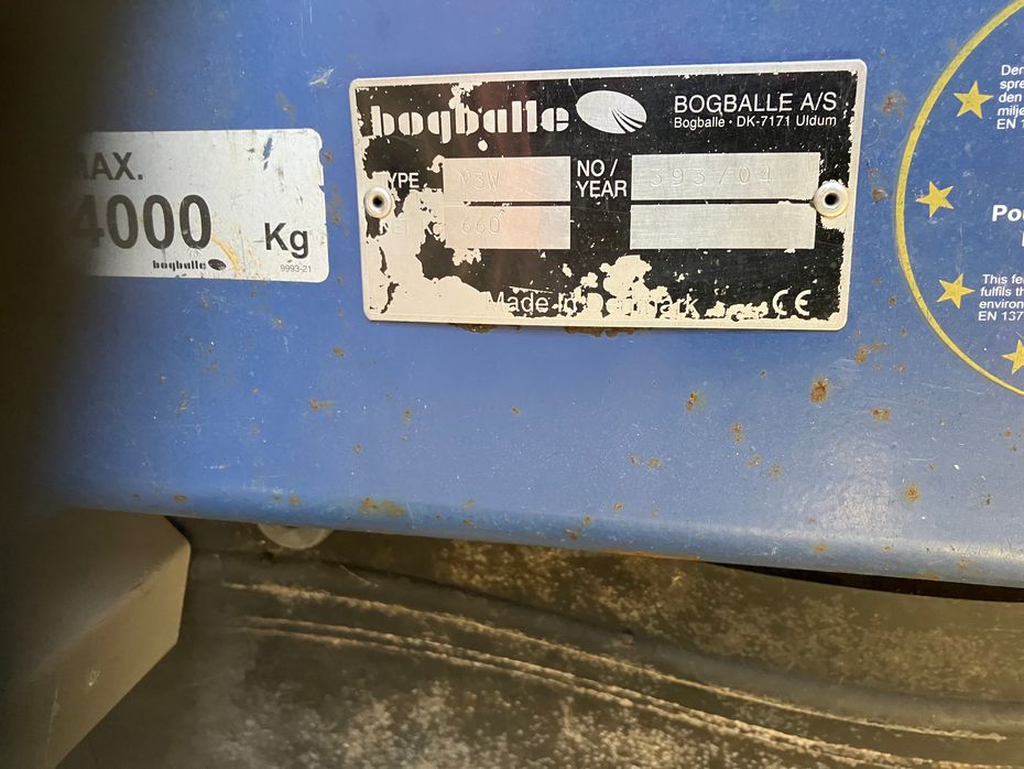 Bøgballe M3W --- SÆLGES SOM ENGROS FOR KUNDE --- - Gødningsmaskiner - Liftophængte gødningsspredere - 4