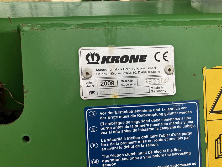 KRONE easy cut 9140 + 32P - Græsmaskiner - Skårlæggere/skivehøstere - 11
