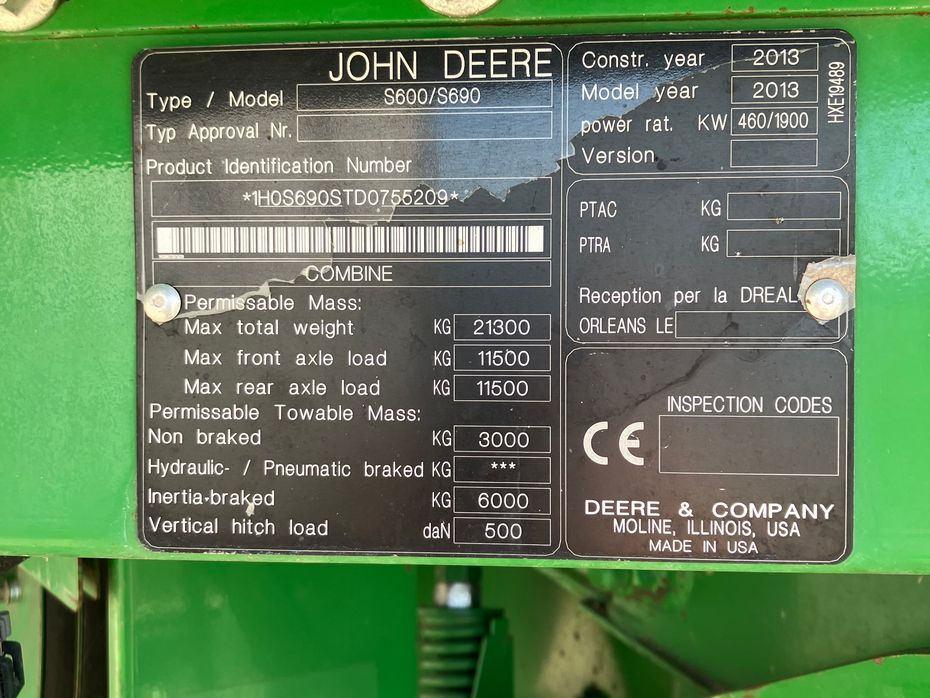 John Deere S690i 4WD S690 I - Høstmaskiner - Mejetærskere - 7