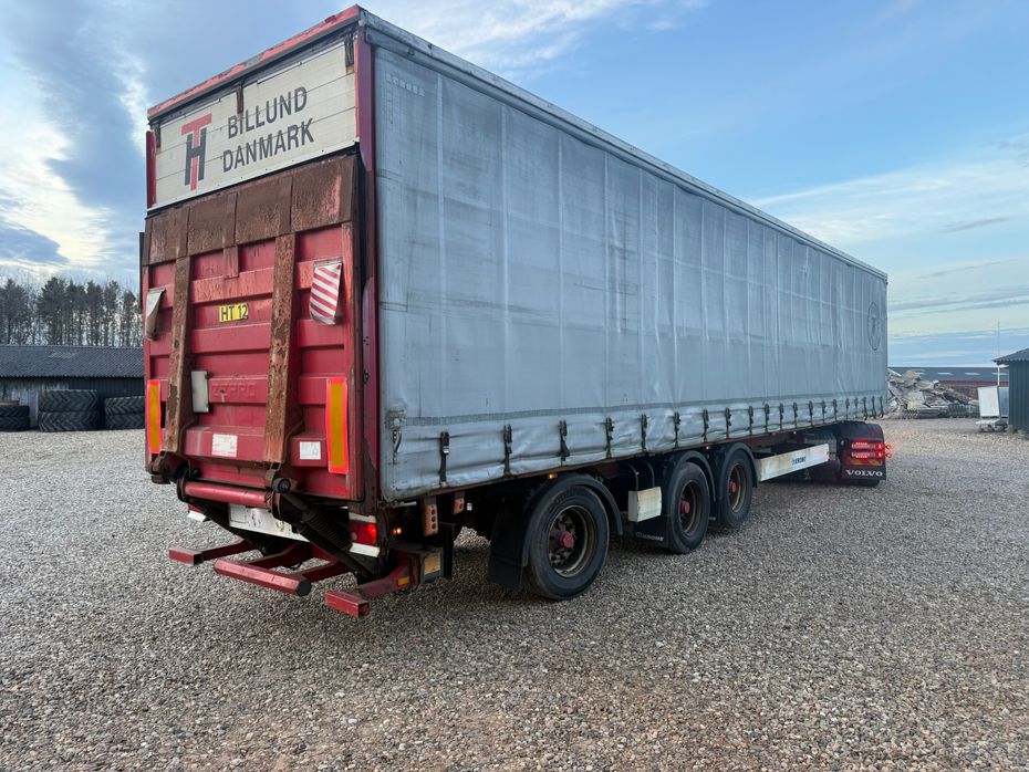 KRONE 24 ton gardintrailer med læssebagsmæk Krone 24T med læsserampe - Lastbiler - Fast kasse - 7