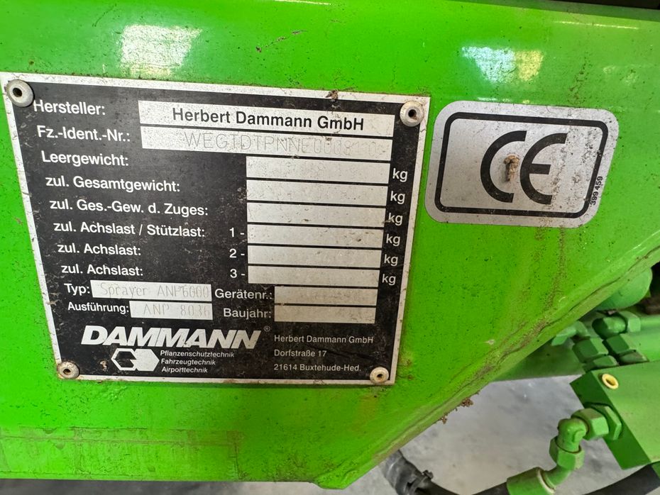 Dammann Profi 8036 Dammann 8036 - Sprøjter - Trailersprøjter - 8