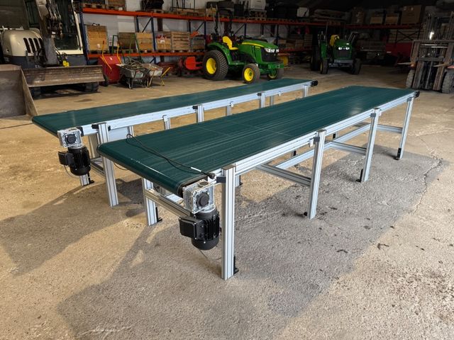 HSA Alu. Transportbånd 400x80cm, variabel hastighed.