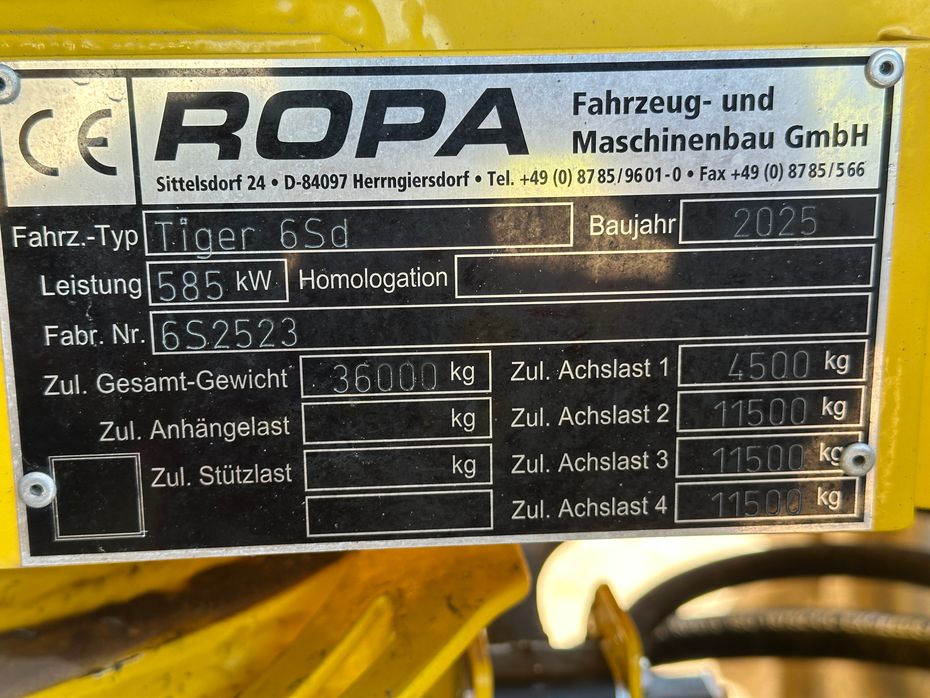Ropa Tiger 6S - Roebehandling - Roeoptagere - 24