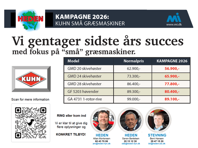 Kuhn Små græsmaskiner - kampagne