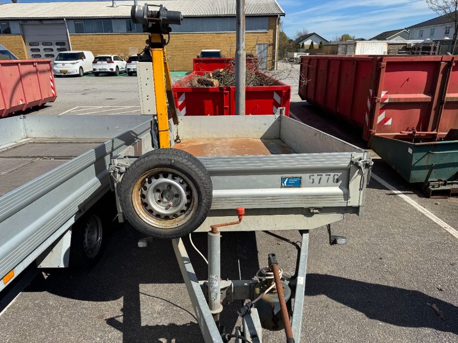 Unsinn 1800kg tiptrailer m kran - Lastbiler - Tipvogn - 2
