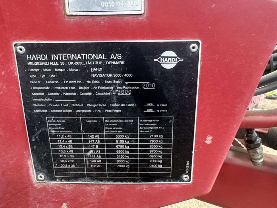 Hardi NAVIGATOR 3000, 20 meter. - Sprøjter - Trailersprøjter - 5