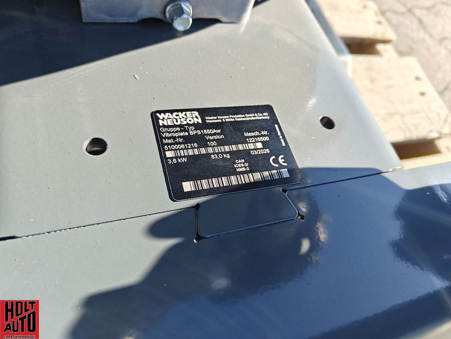 Wacker Neuson BPS 1550 - Pladevibratorer - Fremadgående plader - 7