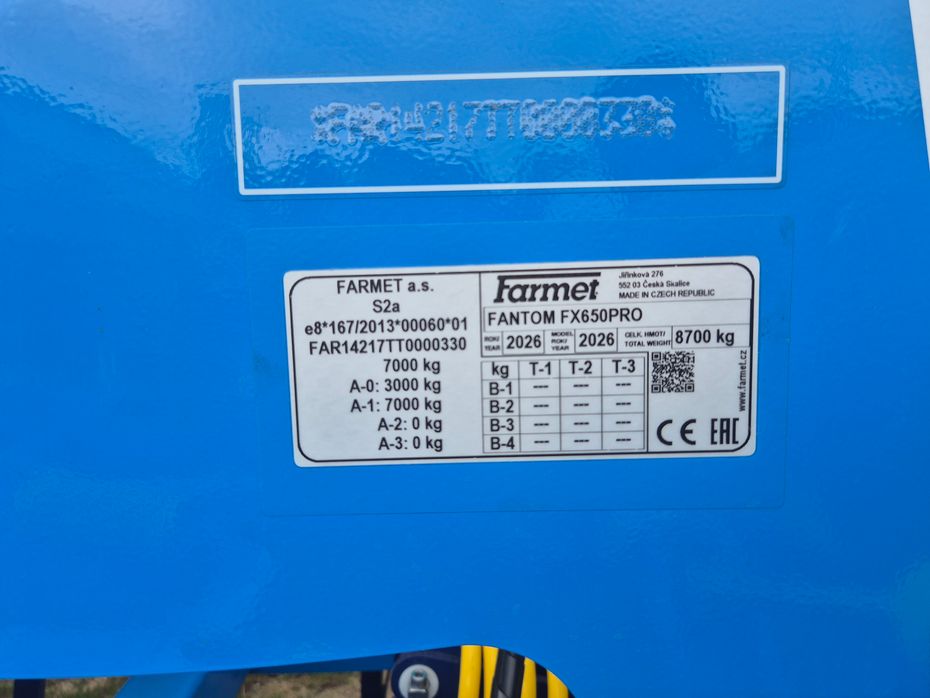 Farmet Fantom Pro 650 - Harver - Stubharver - 9