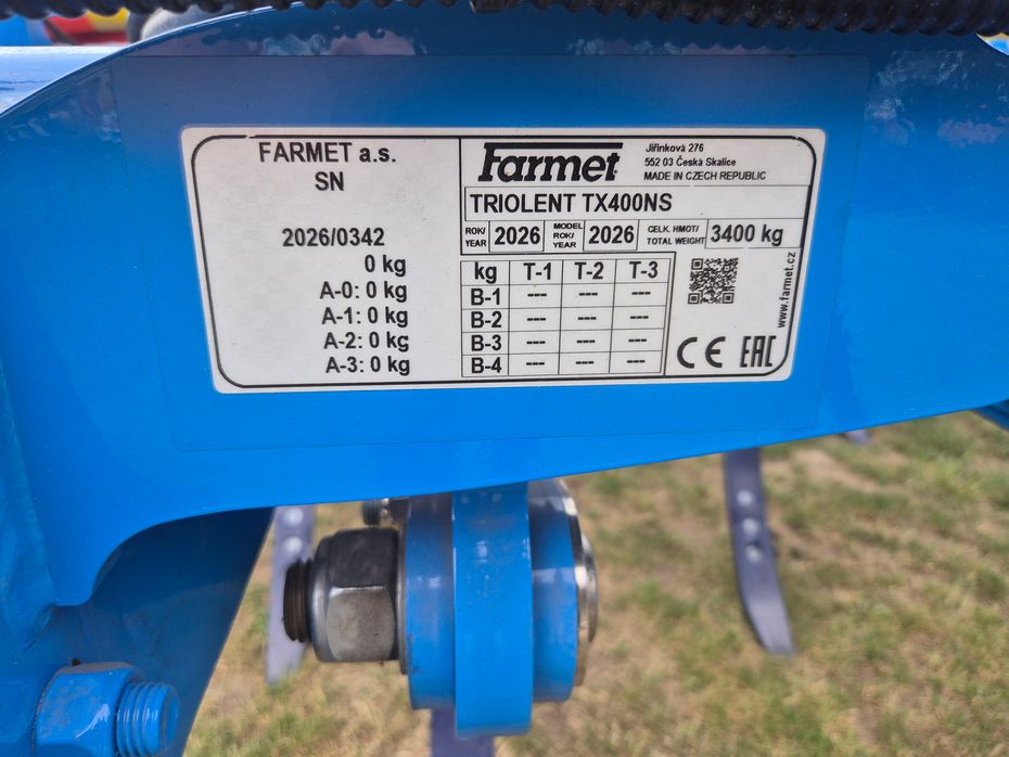 Farmet Triolent TX 400 NS med opklap - Harver - Stubharver - 7