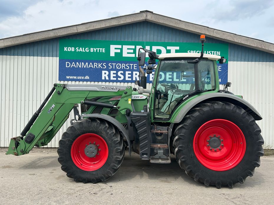 Fendt 720 Vario S4 Profi  Med Ålø Q78 Frontlæsser + luftanlæg - Traktorer - Traktorer 4 wd - 1