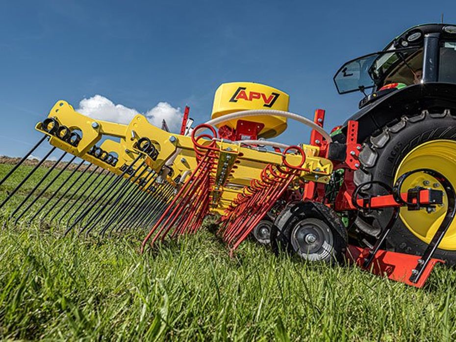 APV GS600 med frøgræs såmaskine - Græsmaskiner - Græsmarkslufter - 5