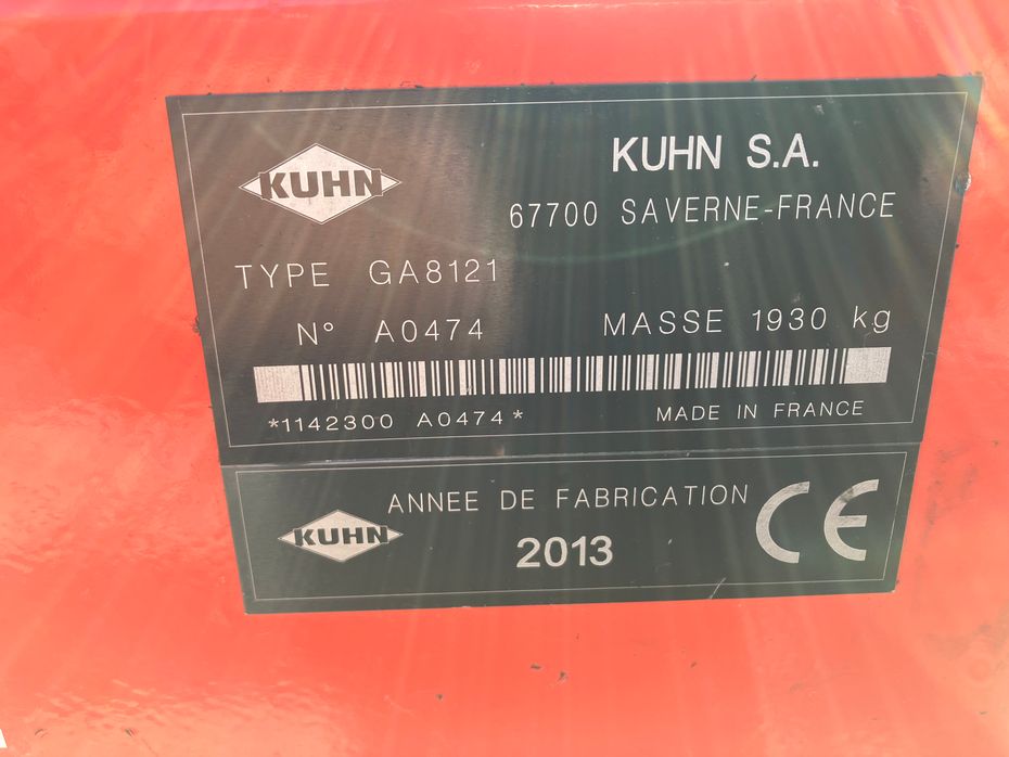 Kuhn GA 8121 - Hø- og halmhåndtering - River og vendere - 6