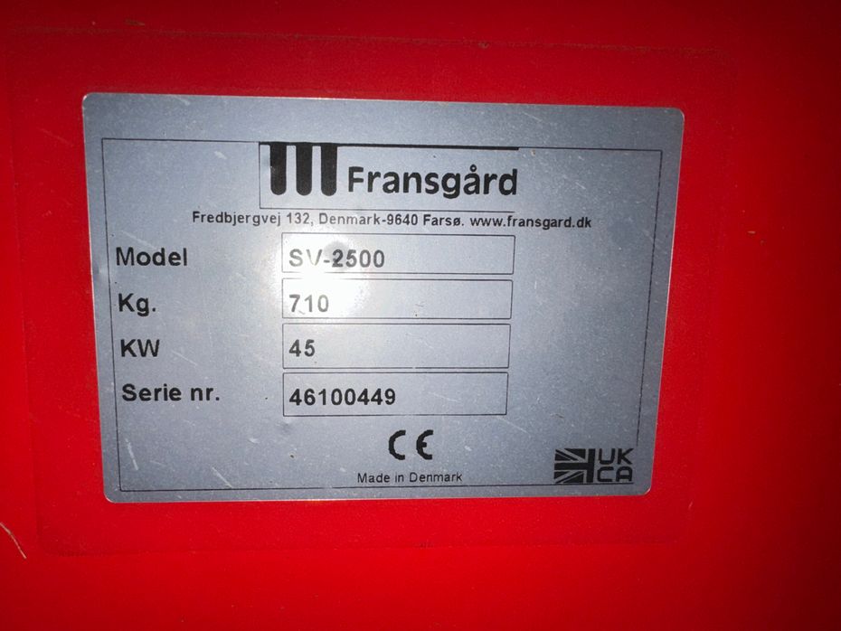 Fransgård SV-2500 - Græsmaskiner - Skårlufter - 6