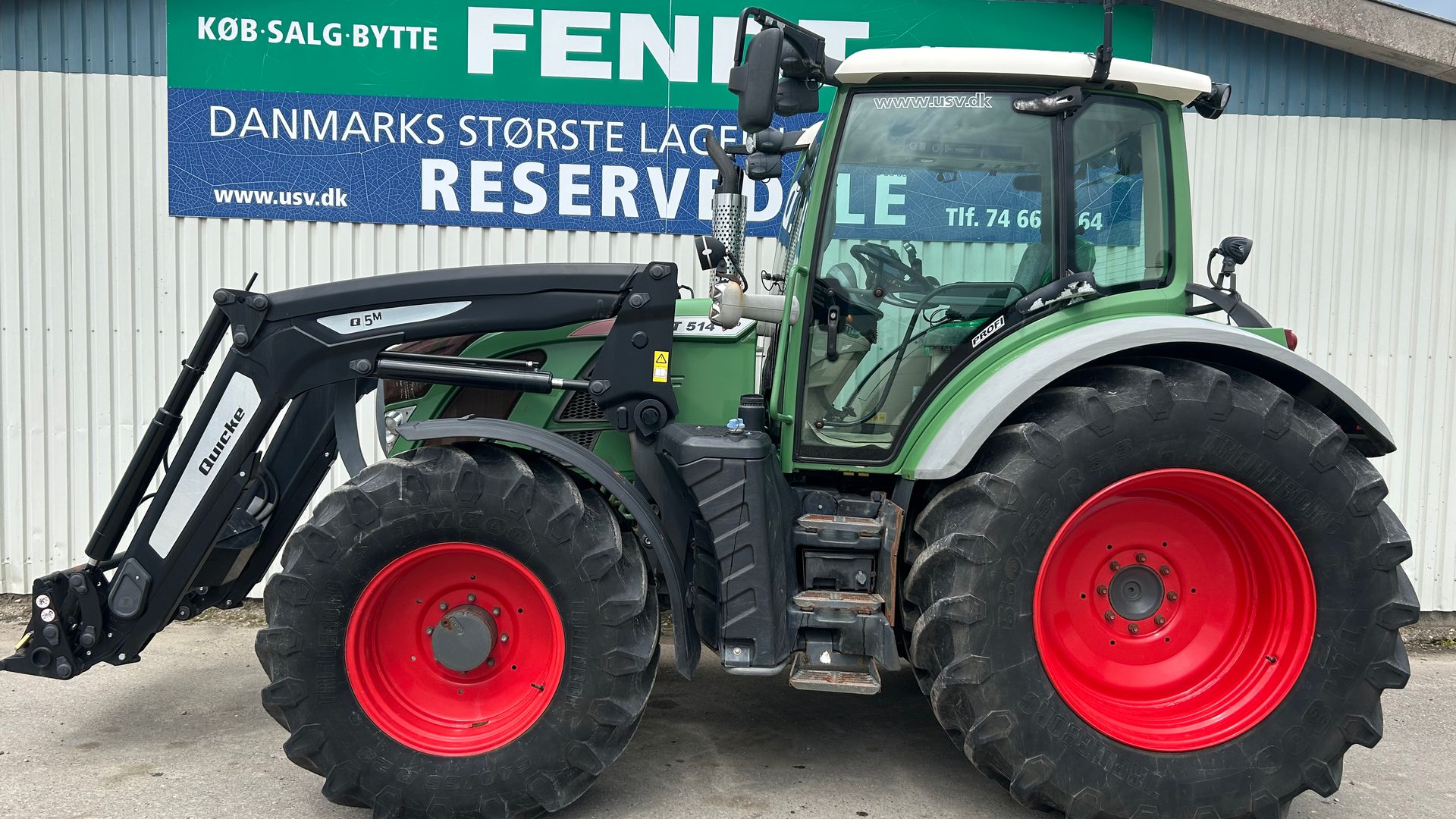 Fendt 514 Vario SCR Profi Med Ålø Q5M Frontlæsser + luftbremser