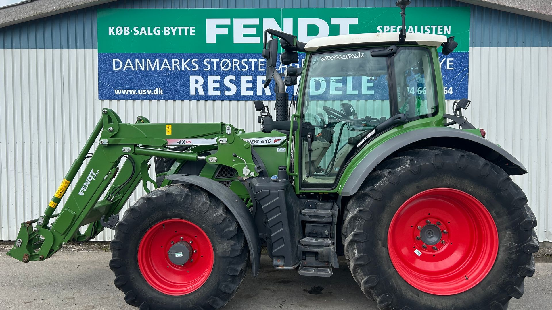 Fendt 516 Vario S4 Power Plus Med Frontlæsser 4x80