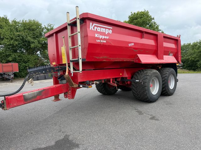Krampe SK500 Entreprenør vogn med Hardox kasse 