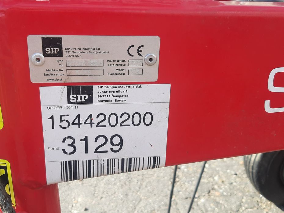 SIP Spider 400 H - Hø- og halmhåndtering - Rotorhøvendere - 9