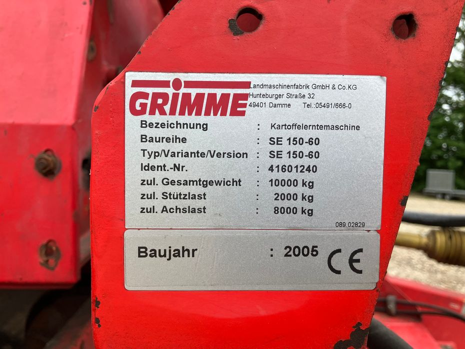 Grimme SE 150-60 to rækket, hjultræk - Kartoffelmaskiner - Optagere - 2