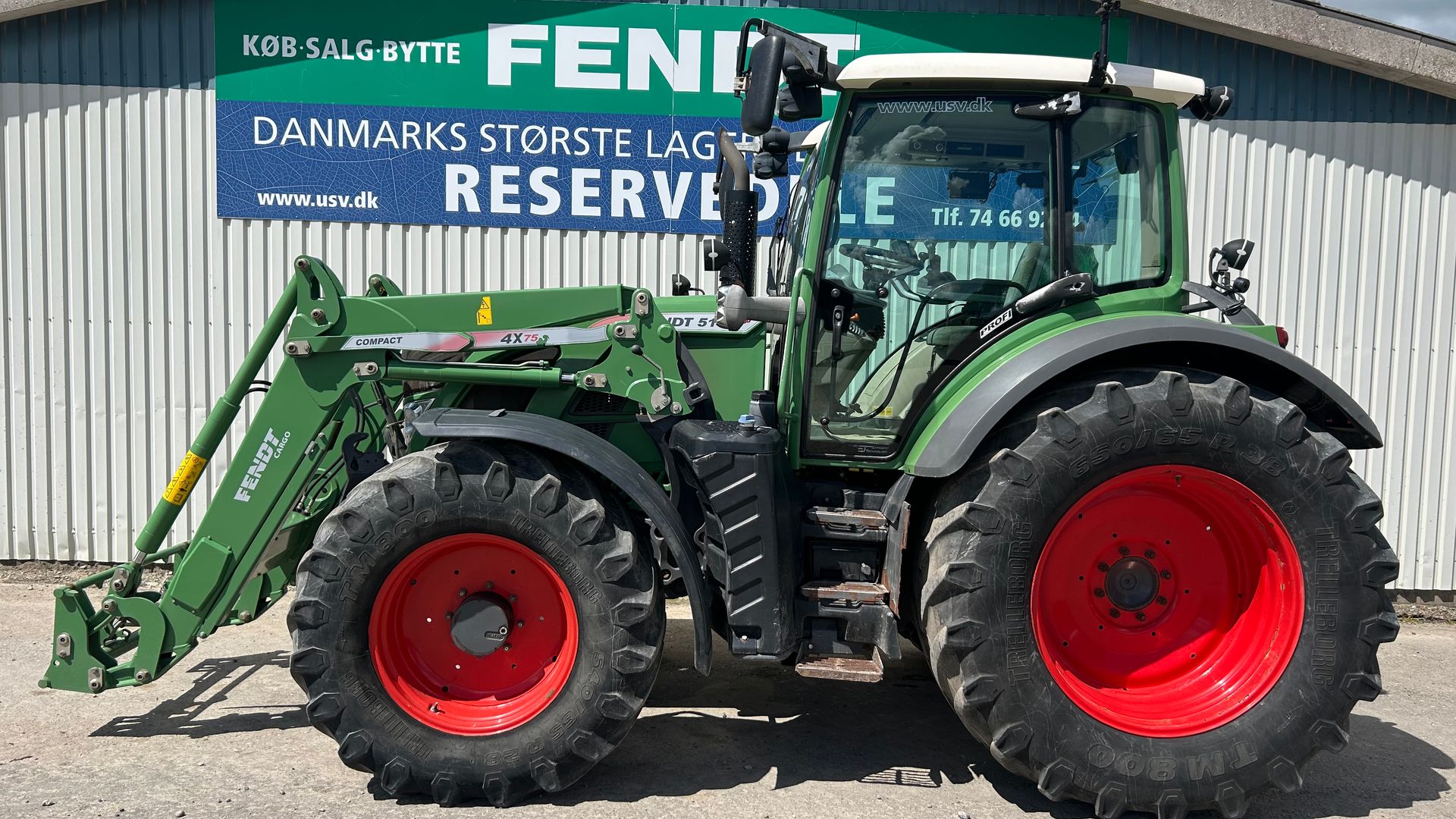 Fendt 514 Vario SCR Profi Med Fendt 4X75 Frontlæsser