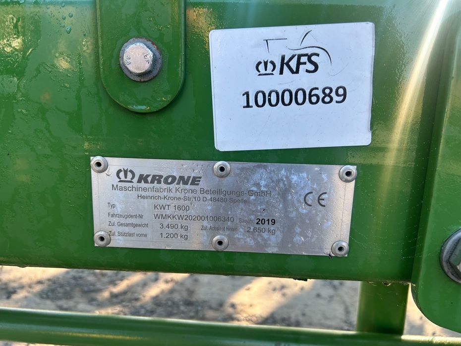 KRONE KWT 1600 - Hø- og halmhåndtering - Rotorhøvendere - 5