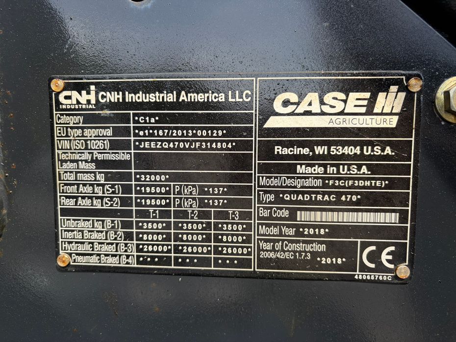 Case IH Quadtrac 470 CVX, med brede bånd og evt med komplet GPS anlæg - Traktorer - Traktorer 4 wd - 4
