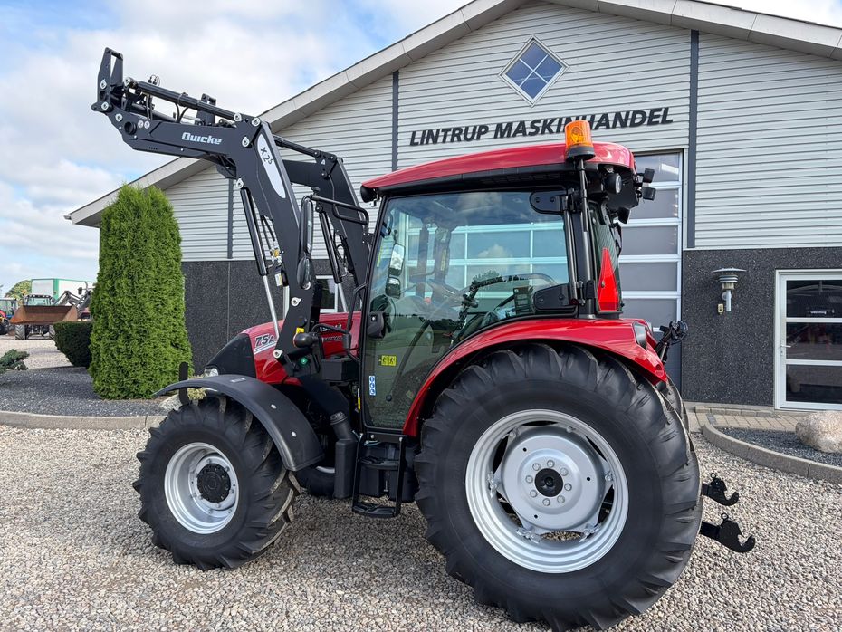 Case IH Farmall 75 A Med Quicke X2s frontlæsser med Euroskifte, 3die funktion og dæmper, samt og brede hjul. - Traktorer - Traktorer 4 wd - 13