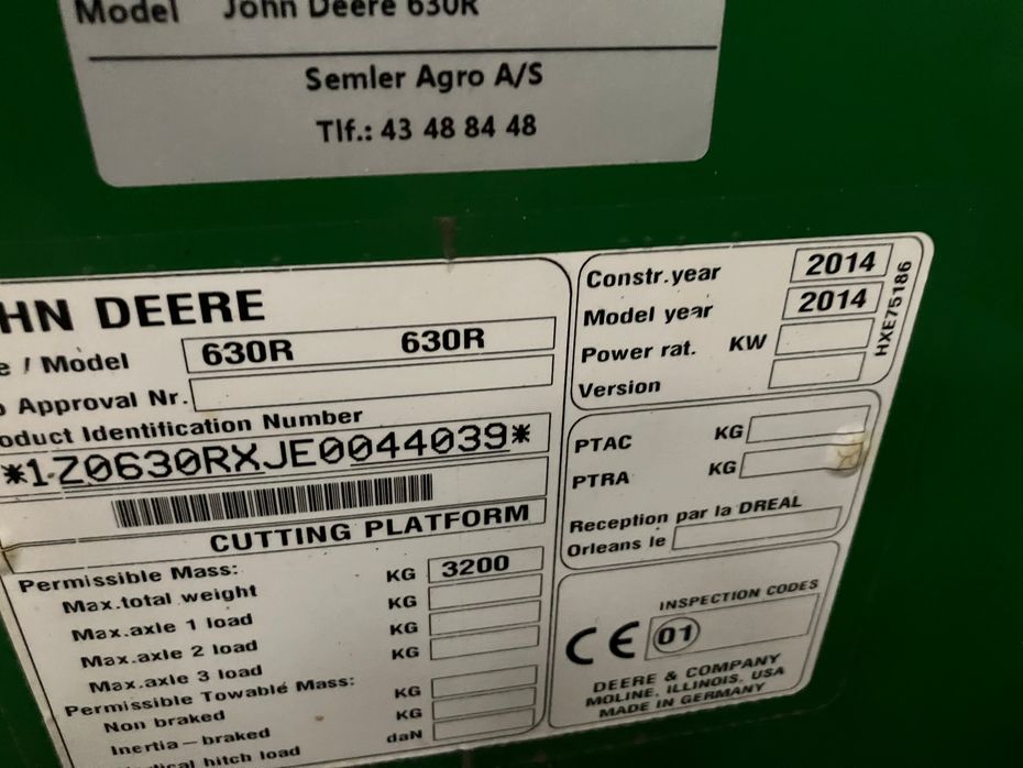 John Deere John deer 630 - Høstmaskiner tilbehør - Skærebord - 2