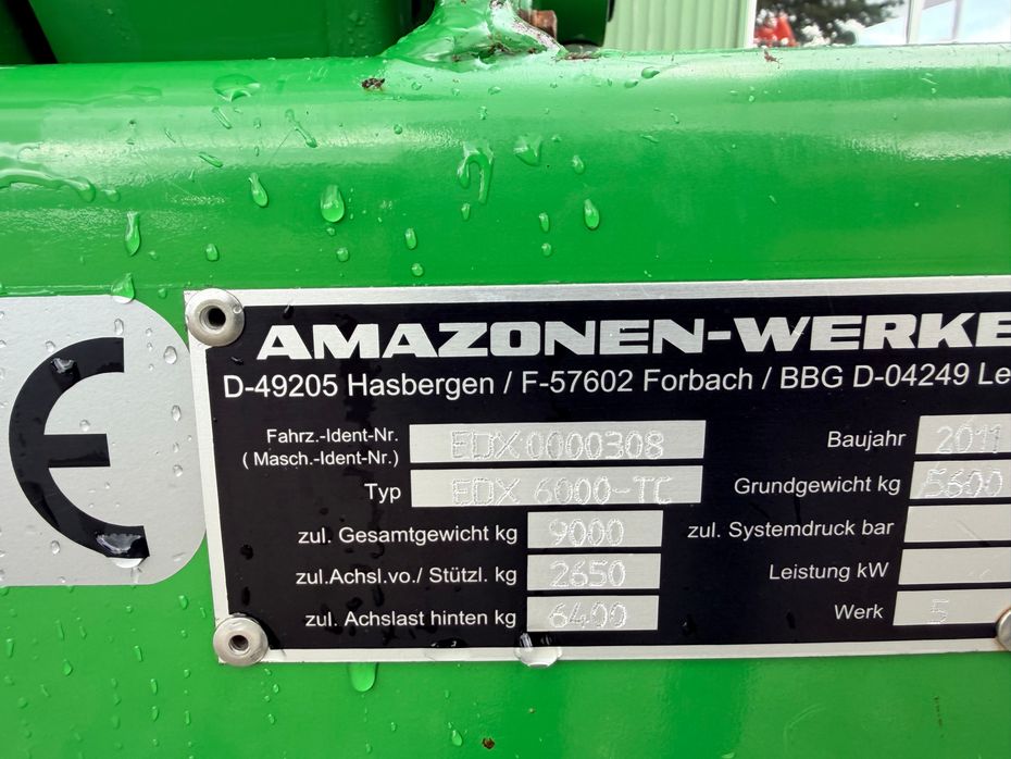 Amazone EDX 6000 - Såmaskiner - Enkornsåmaskiner - 2