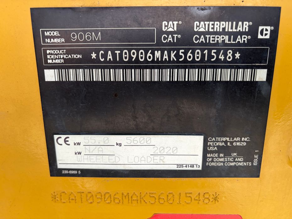 CAT 906M med Skovl og pallegafler - Læssemaskiner - Gummihjulslæssere - 20