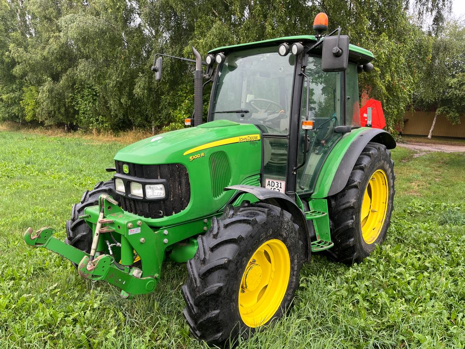 John Deere 5100 R 4wd m. komplet nyere hjul pakke Sprøjte & Tvilling - Traktorer - Traktorer 4 wd - 1