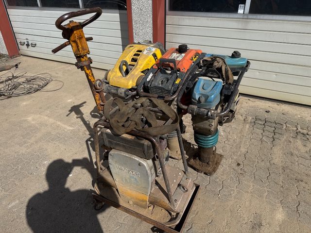 3stk jordlopper samt pladevibrator 