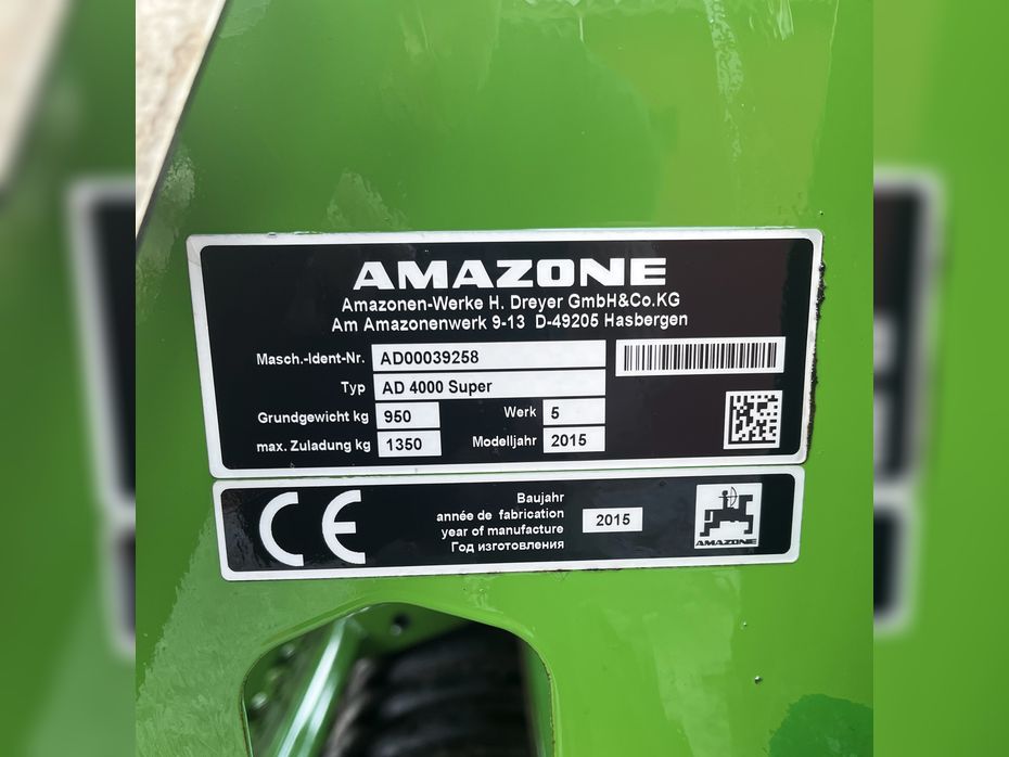 Amazone AD 4000 super / med KG4000 Super rotorharve - Såmaskiner - Kombinationssæt - 8